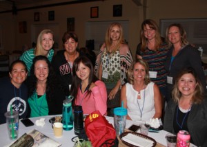 Group of women at a table in Dining Hall