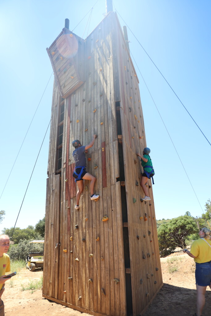 Climbing Wall at Whispering Winds