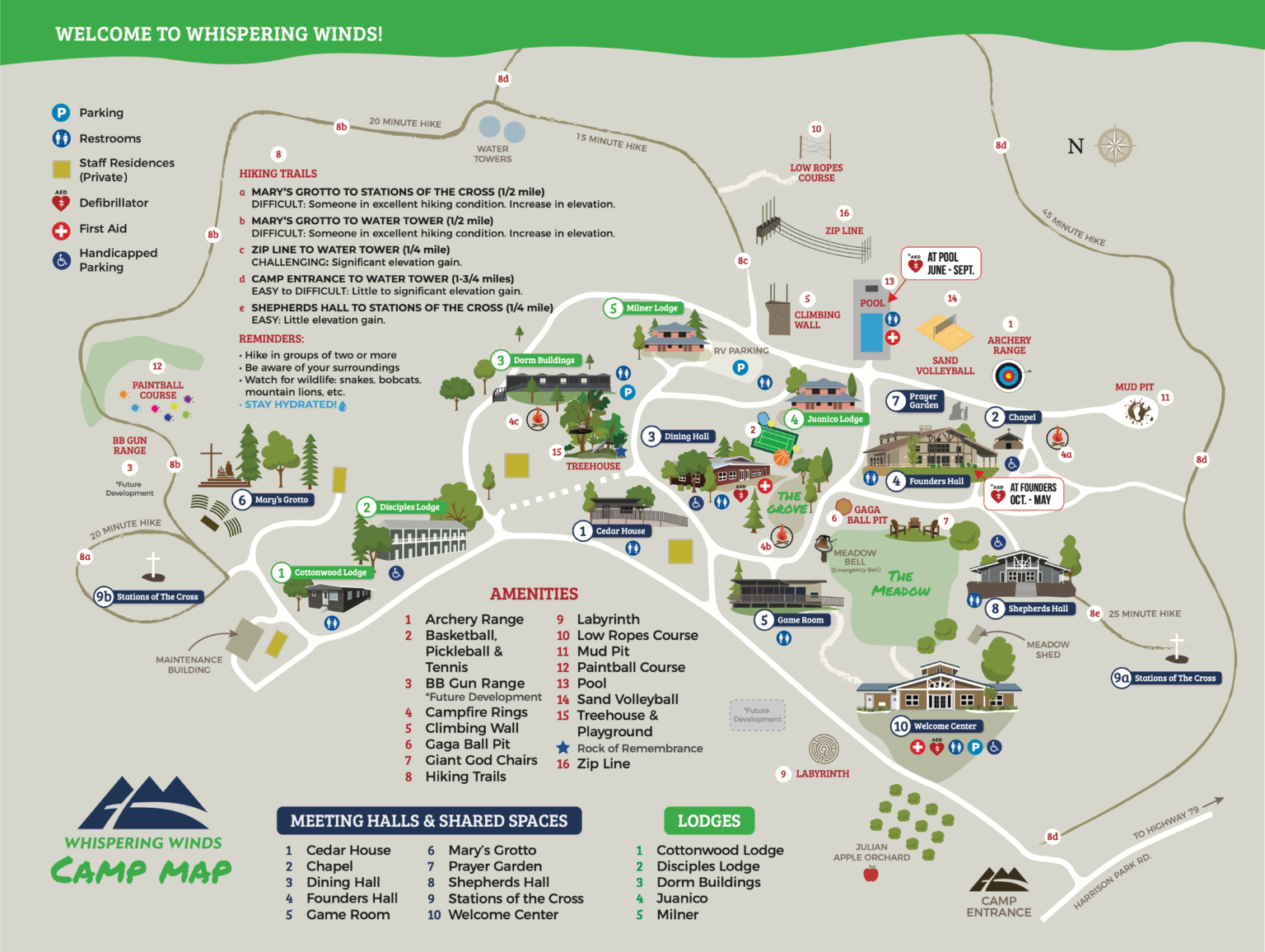 Camp Map – Whispering Winds