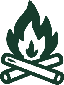 Campfires and worship icon