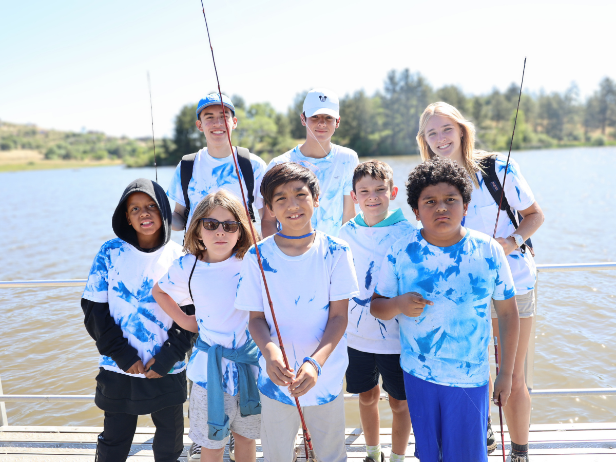 Camp Jack campers enjoying a week at Whispering Winds